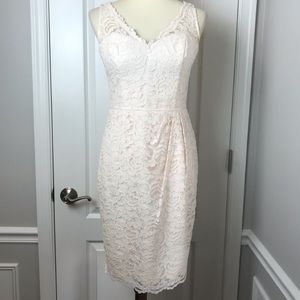 David’s Bridal Blush Lace Wedding Dress